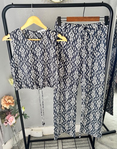 Zara navy cream ikat - zara,