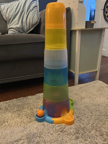 Ball drop stacking montessori - drop,