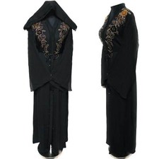 Women's Black Open Front