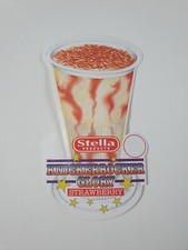 Vintage Knickerbocker Glory Ice Cream Van Window Sticker strawberry Lolly