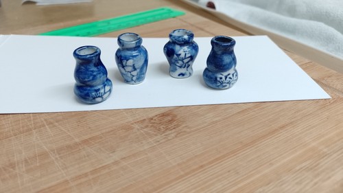 Dolls house set blue - dolls, of
