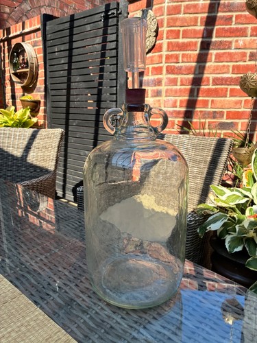 Demijohn glass bottle - 4.5l, for