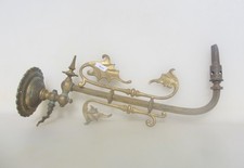 Victorian Brass Gas Wall Light Sconce Lamp Antique Old Vintage Rococo Nouveau