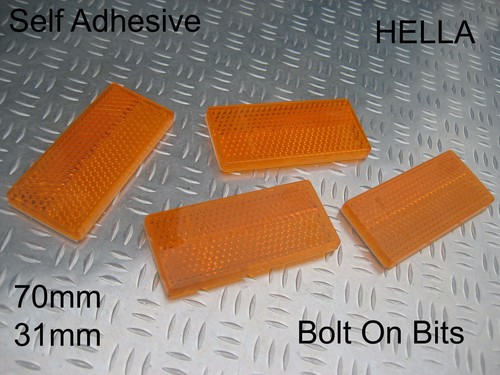 Hella amber side reflectors - hella,