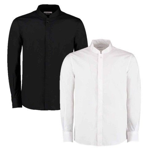 Long sleeve tailored mandarin - sleeve,
