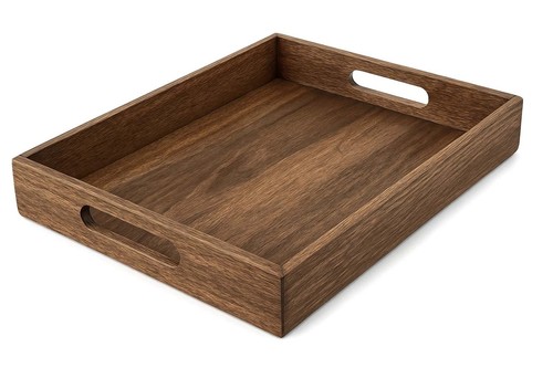 Rustic wooden serving tray - serving,