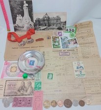 Vintage House Clearance Curio Job Lot LG430 Coins, ephemera Collectables etc 