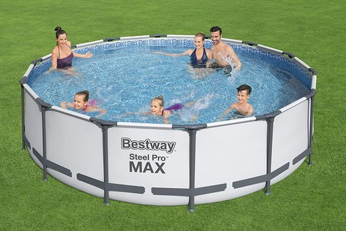 Bestway steel pro max round - steel,