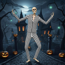 2 Pcs 12 Ft Skeleton Costume