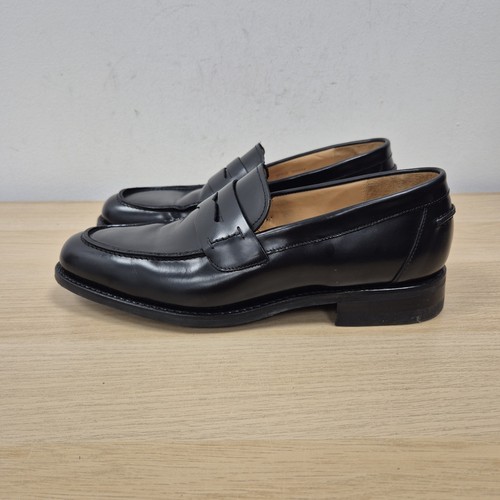 Loake saddle loafer mens black - saddle,