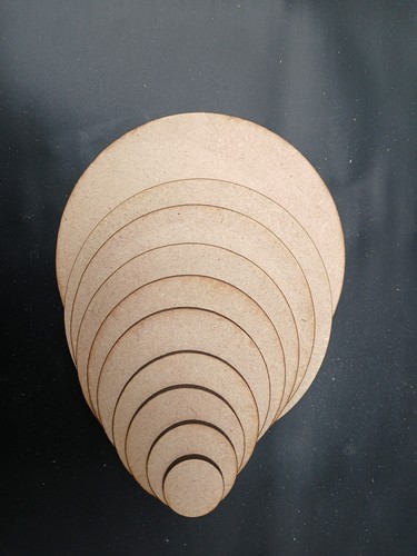 Wooden mdf circle shape - wooden, craft