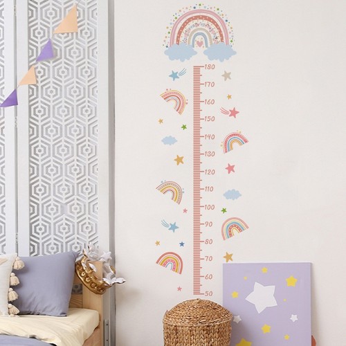 Rainbow stars height chart - stars,