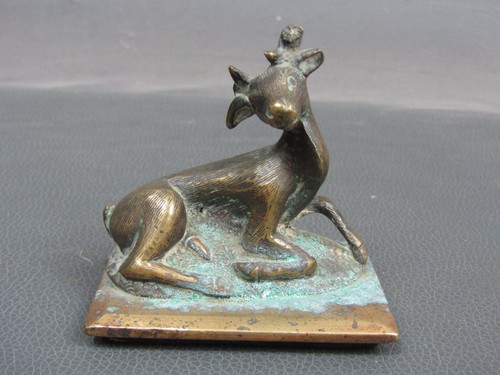 Antique brass bronze deer - antique, or