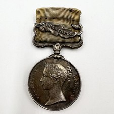 Genuine Victorian Crimean War Medal With Sebastopol Clasp Unnamed
