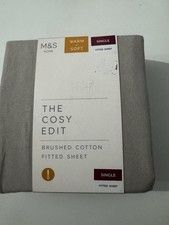 M&S Single Blushed Cotton