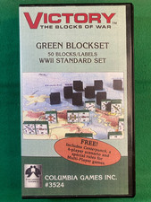 COLUMBIA GAMES - VICTORY, BLOCKS OF WAR - GREEN BLOCKSET  (1998)