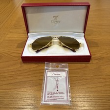 Cartier Vendome Santos sunglasses James Bond A View To A Kill 18K GP 56-16mm