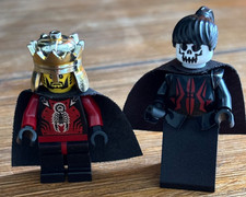LEGO Knights Kingdom II Minifigures - Queen & King from Chess Set 851499 - RARE