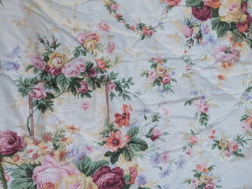 Vintage floral quilted - floral,