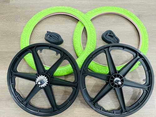 Pair bicycle mag wheels - of,