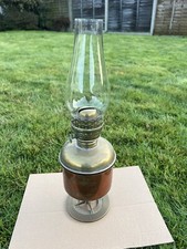 Old Oil Lamp Brass And Copper Display Free UK Postage