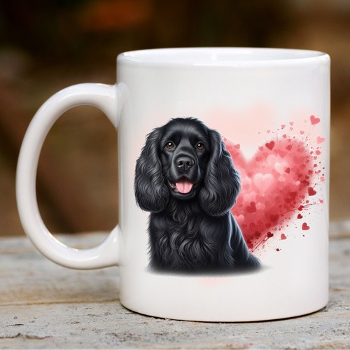 Cocker spaniel dog - cocker, mug