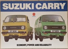 Suzuki Carry ST80 K&V 8 Page Sales Brochure. Mar 1979. Van & Pick-Up