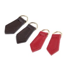 2/set Genuine Leather Zipper