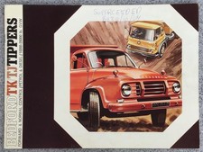 BEDFORD TK & TJ Tippers Commercial Sales Brochure 1966-67 B1138/9/66