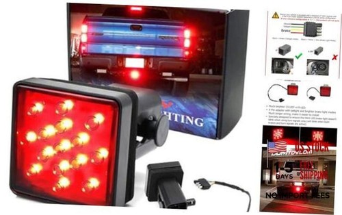 Smoked lens led tow hitch - smoked,