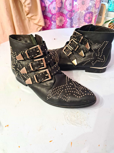 Bronx black leather - bronx, studded