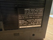 Vintage HITACHI TRK5600 ERK Radio Cassette Recorder GOOD ORDER