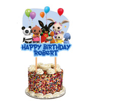 Personalised BING Cake Topper /Cake Decoration  Birthday Party Non- edible