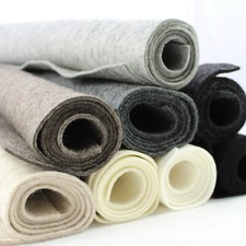 2mm thick 100% wool pressed felt per metre 90cm wide & small sheets