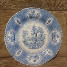 Ringtons, Blue & White China Wall Plate, Tranquil Garden