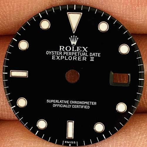 Rolex black dial swiss only - black,