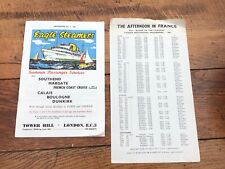 eagle steamers programme number 2 1965 ( with leaflets)
