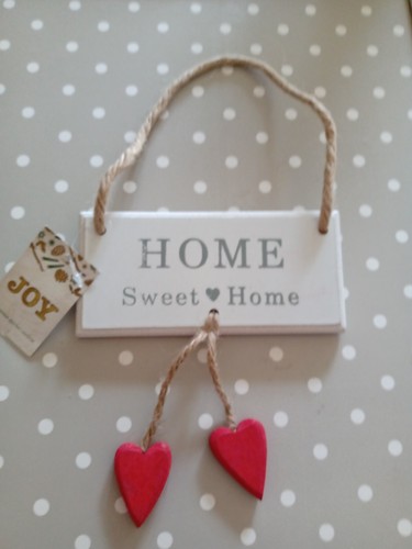 Shabby chic wall plaque home - shabby,