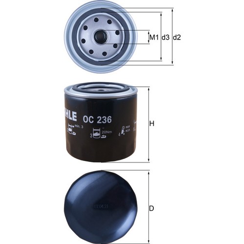 236 oil filter fits - filter,