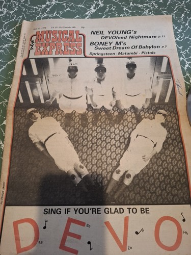 Devo vintage nme magazine - :,