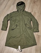 Fred Perry Men's Detachable Liner Fishtail Parka Jacket Green Large L