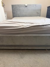 double bed with storage and led lights