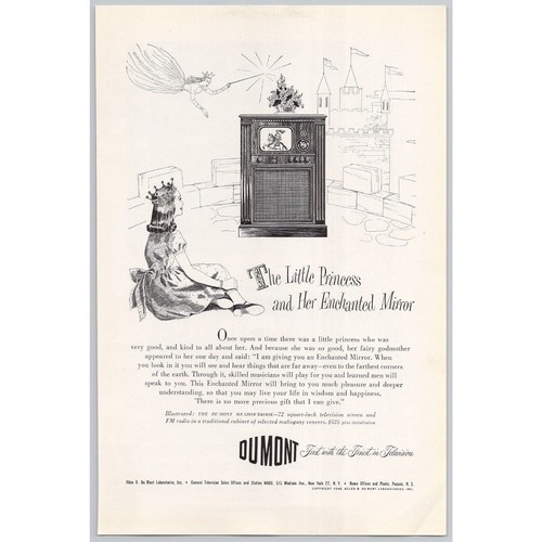 1949 dumont television - dumont, little