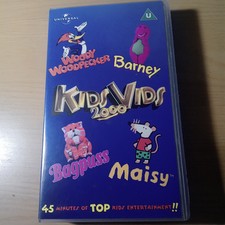 KIDS VHS VID 2000 BARNEY,IVOR THE ENGINE,CLANGERS,BAG PUSS,WOODY WOODPECKER RARE