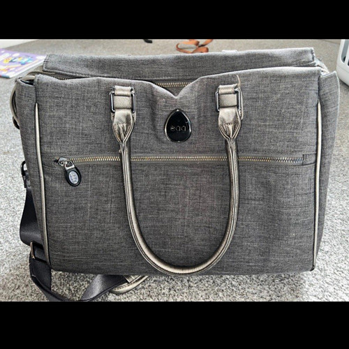 Egg grey canvas tote - tote, zip