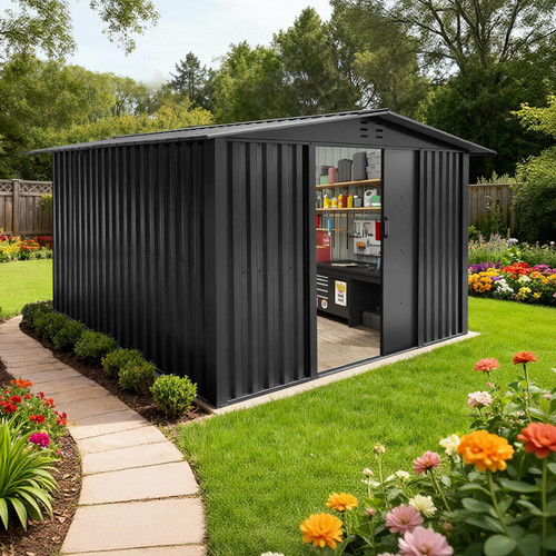 Metal garden shed 6x4 - metal, 6x8