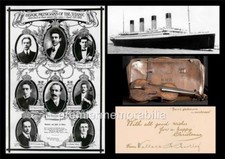 RMS TITANIC WHITE STAR LINE BANDLEADER WALLACE HARTLEY SIGNED PRE-PRINT A4 PRINT