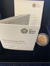 2019 Gold Brilliant Uncirculated Full Sovereign, Matte Proof, Exceptional Coin.