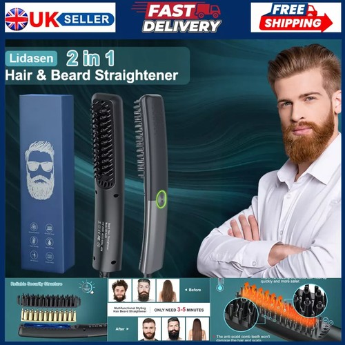 Lidasen beard straightener - lidasen,
