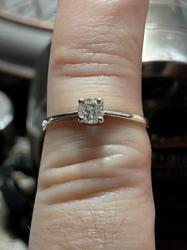 9ct white gold - white, ladies